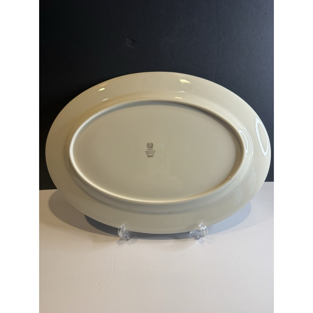 Lenox China Brookdale Platter 16" x 11.5" Made in USA - Picture 4 of 5